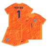 Maillot Angleterre Pickford 1 Orange Version Gardien Enfant UEFA Euro 2024